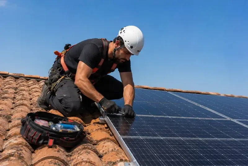 Maintenance et monitoring de panneaux solaires à Marsanne