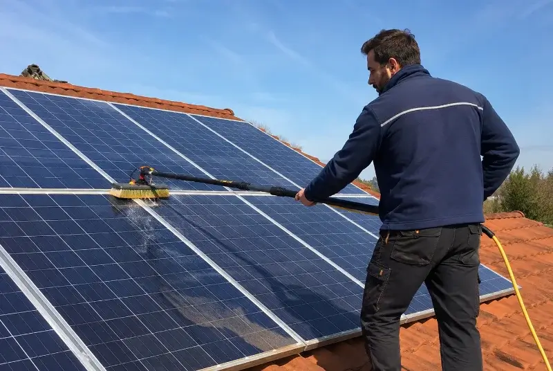 Nettoyage et entretien de panneaux solaires à Marsanne